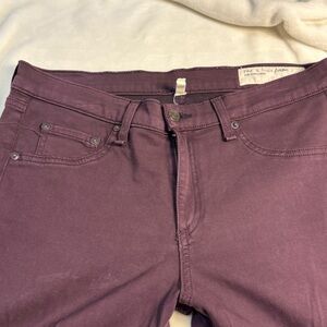 rag & bone Women's Purple Slim Pants